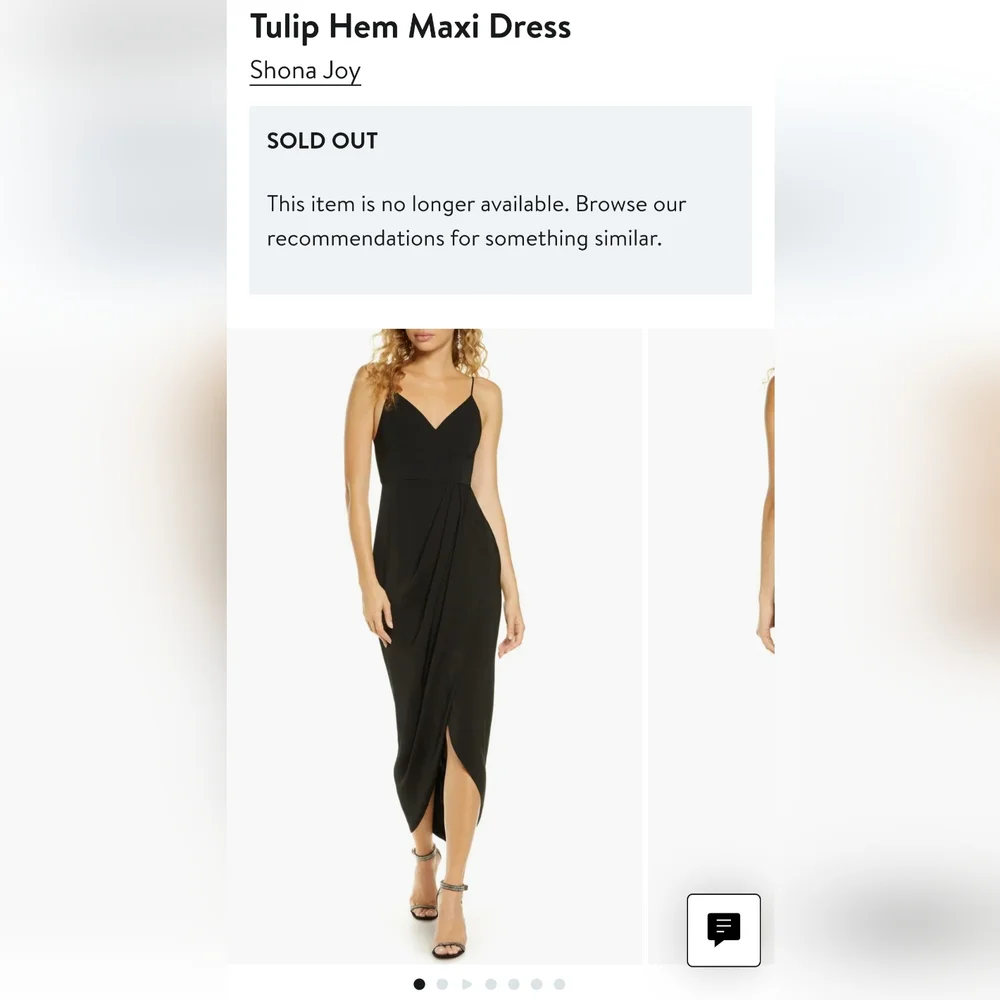 NWT Shona Joy Draped Cocktail Dress In Navy - Picture 2 of 10